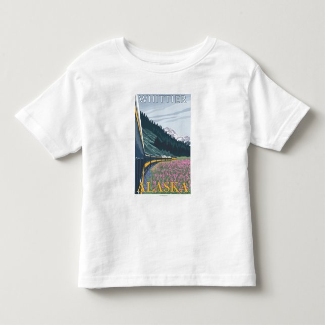 Alaska Railroad Scene - Whittier, Alaska Toddler T-shirt (Front)