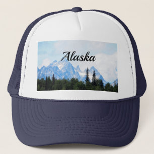 Alaska Range Mountain Landscape Photo Trucker Hat