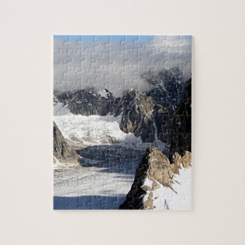 Alaska Range mountains  glacier USA 2 Jigsaw Puzzle