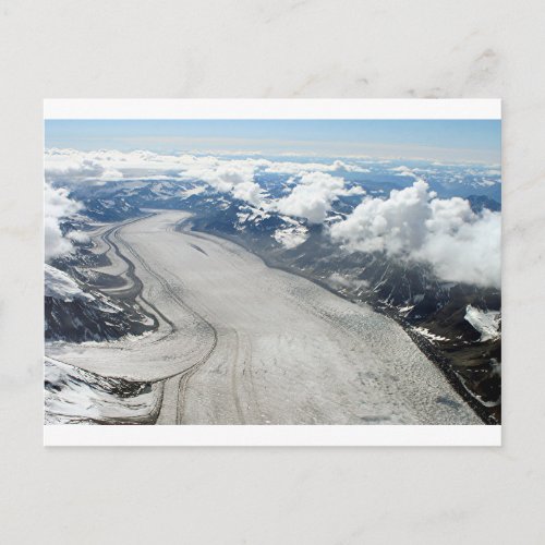 Alaska Range mountains  glacier USA Postcard