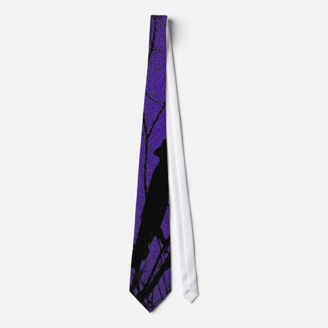 Alaska Raven Neck Tie (Front)