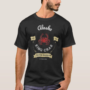 Alaska Red King Crab Dutch Harbor Fishing T-Shirt