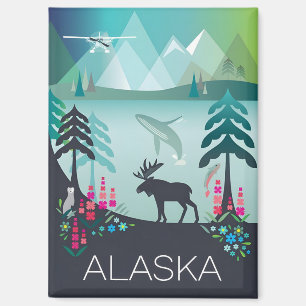 Alaska Refrigerator Magnet