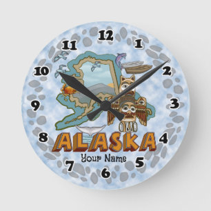 Alaska round clock