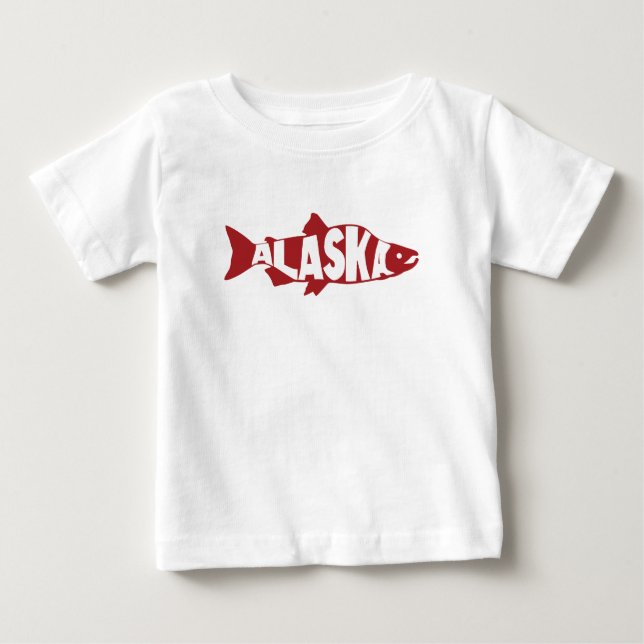 Alaska Salmon Baby T-Shirt (Front)
