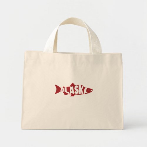 Alaska Salmon Mini Tote Bag