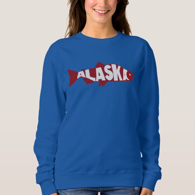 Alaska Salmon Sweatshirt (Front)