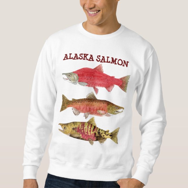 Alaska Salmon Sweatshirt (Front)