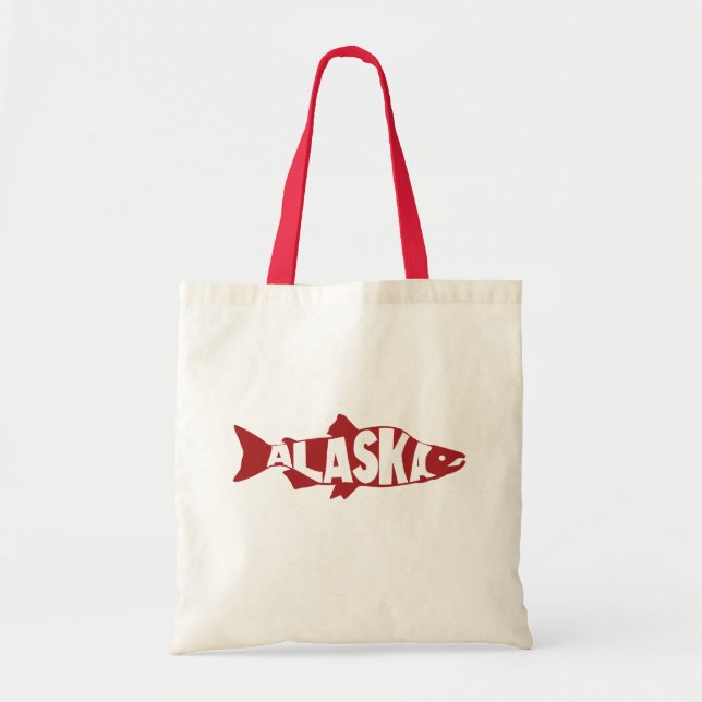 Alaska Salmon Tote Bag (Front)