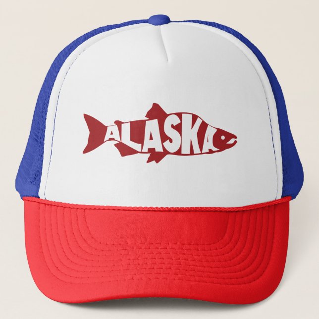 Alaska Salmon Trucker Hat (Front)