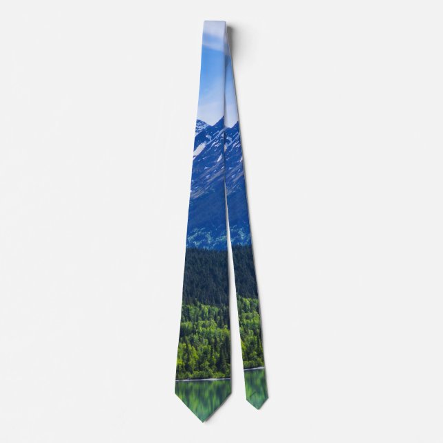 Alaska Scenic Byway Mountain Neck Tie (Front)