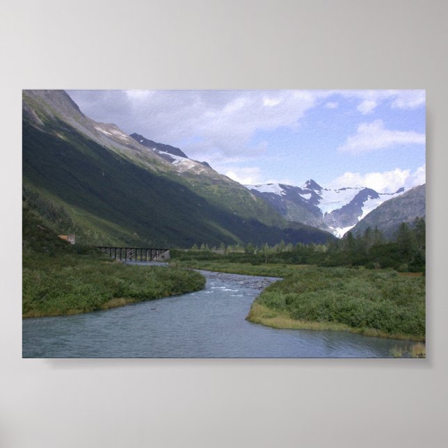 Alaska Scenic w/Glacier Poster (Front)