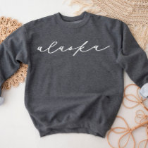 Alaska Script State Women’s Sweatshirt