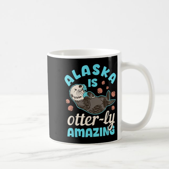 Alaska Sea Otter Vacation Souvenir  Coffee Mug (Right)