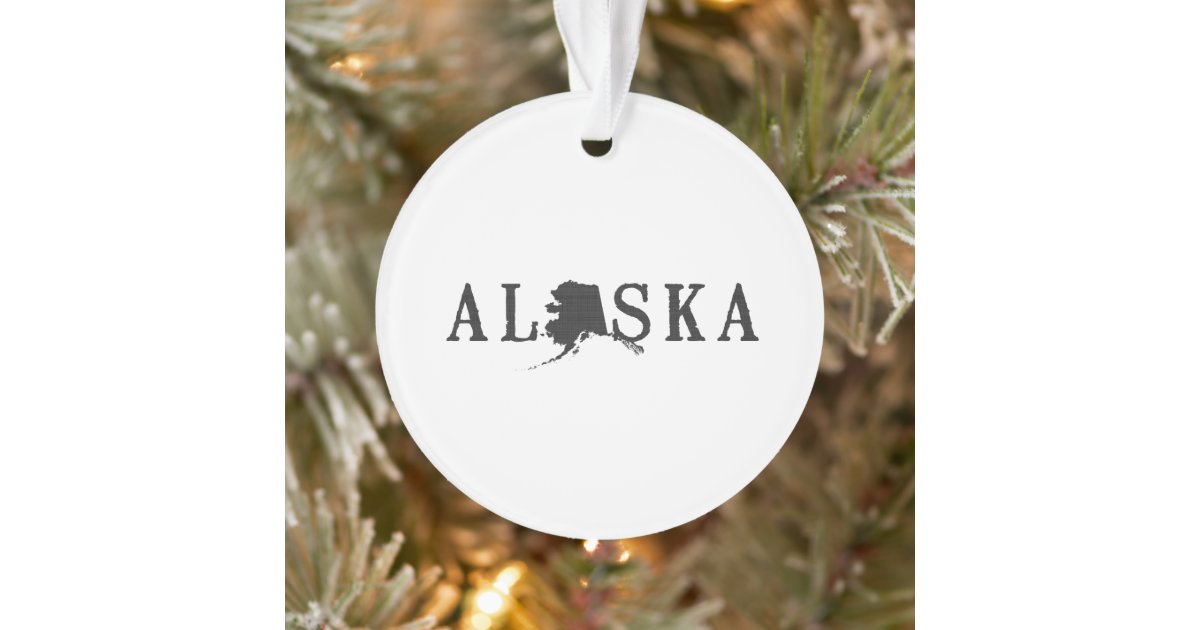 North Pole Alaska Christmas Ornament Moose And Bear Wearing Santa Hats  Souvenir