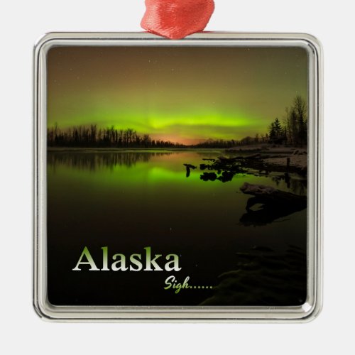 Alaska Sigh Metal Ornament