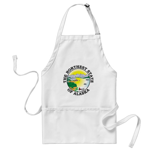 Alaska sign adult apron (Front)
