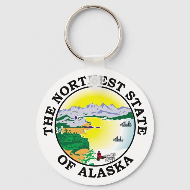 Alaska sign keychain (Front)