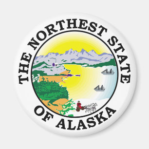 Alaska sign magnet