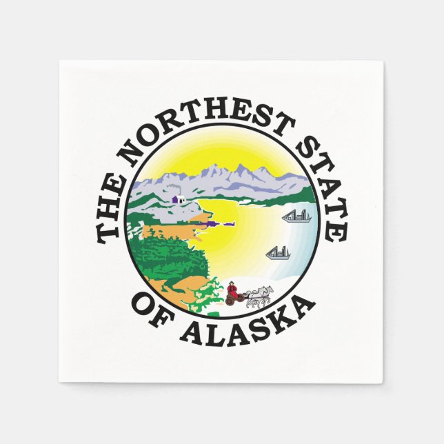 Alaska sign napkins (Front)