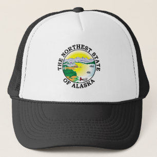 Alaska sign trucker hat