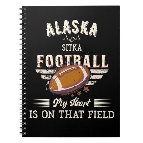 Alaska Sitka American Football Notebook