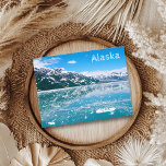 Alaska Snow Glacier Mountain Trip Postcard<br><div class="desc">This design was created through digital art. Customize it with your own text. It may be personalized by clicking the customize button and changing the color, adding a name, initials or your favorite words. Contact me at colorflowcreations@gmail.com if you with to have this design on another product. Purchase my original...</div>