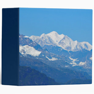 Alaska Snow Mountains Photo 3 Ring Binder