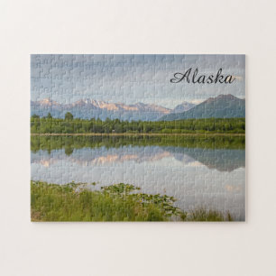 Alaska Souvenirs Online -Mountain Reflection Jigsaw Puzzle