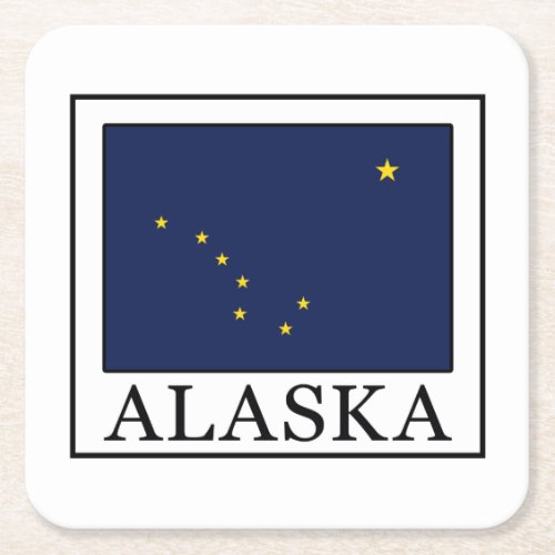 Alaska Square Paper Coaster