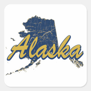 Alaska Square Sticker