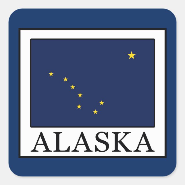 Alaska Square Sticker (Front)
