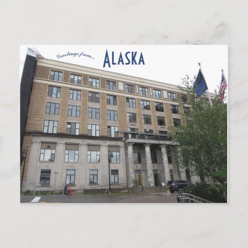 Alaska State Capitol Building Postcard