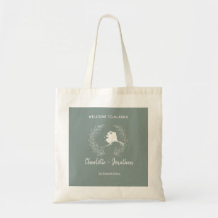 Alaska State Destination Wedding Welcome Tote Bag