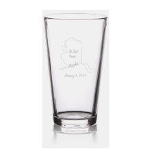 Alaska-State Etched Glassware