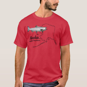 Alaska state Fish King Salmon TShirt