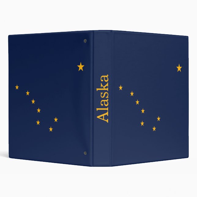 Alaska State Flag 3 Ring Binder (Background)