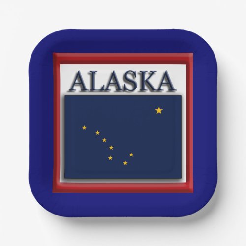 Alaska State Flag 7 Paper Plates