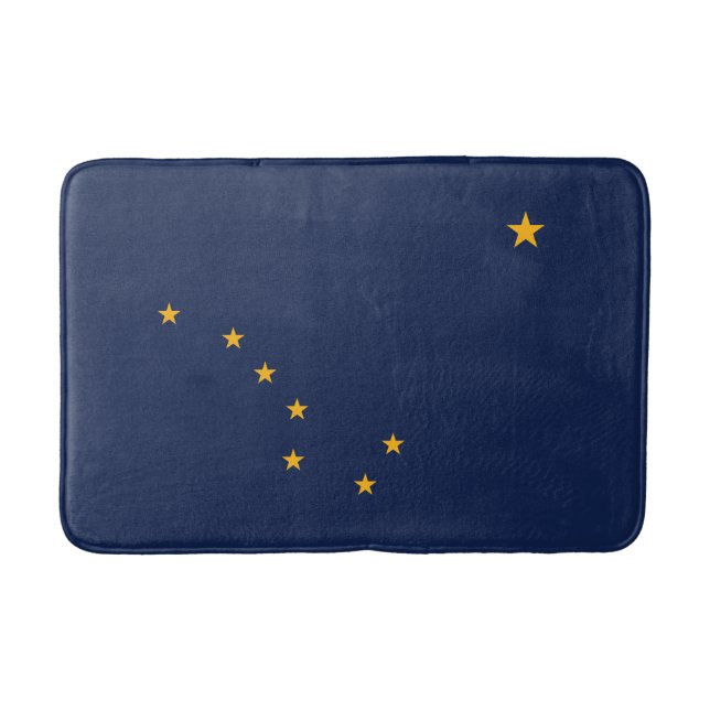 Alaska State Flag Bath Mat (Front)