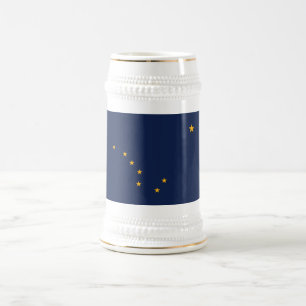 Alaska State Flag Beer Stein