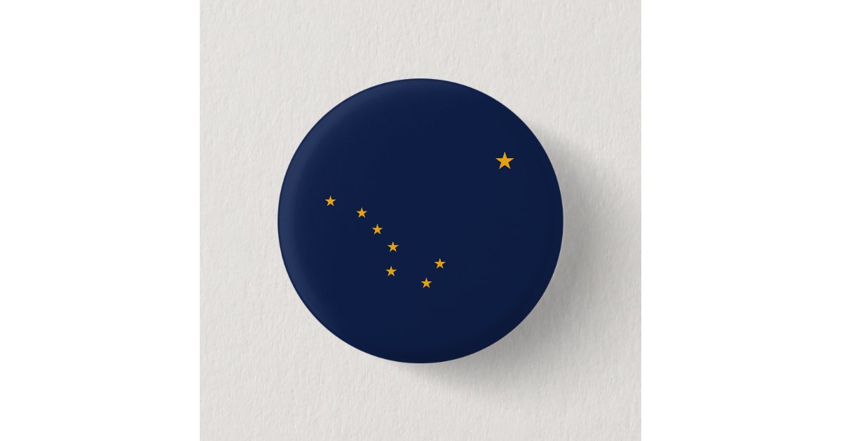 Alaska State Flag Button | Zazzle