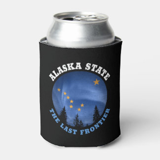 ALASKA STATE FLAG CAN COOLER