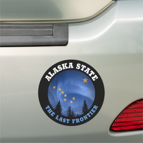 ALASKA STATE FLAG CAR MAGNET