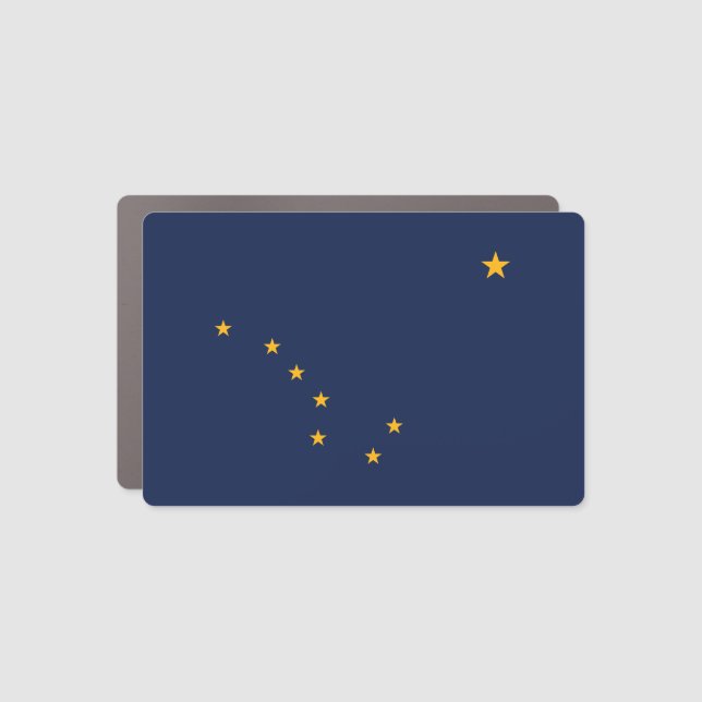 Alaska State Flag Car Magnet (Front)