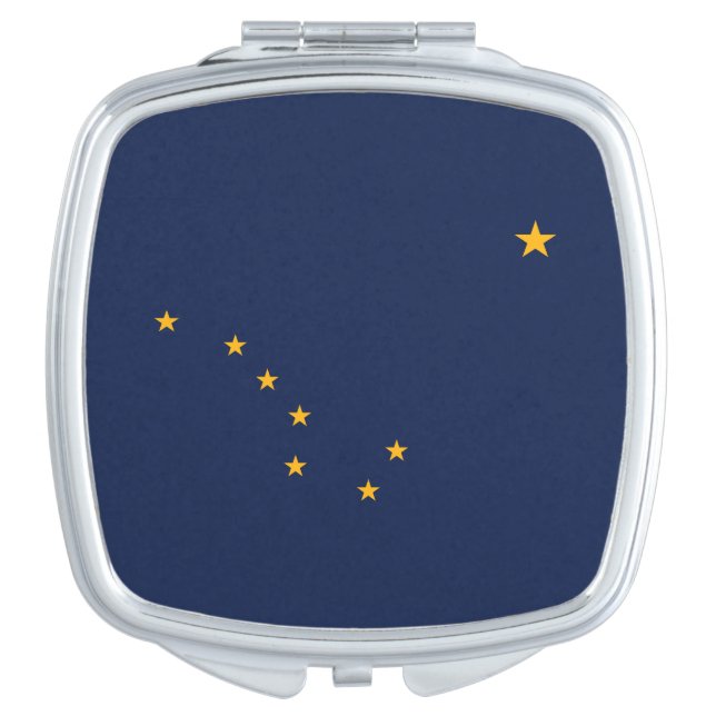 Alaska State Flag Compact Mirror (Front)