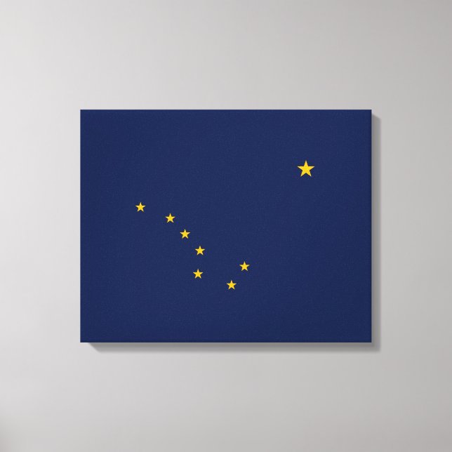 Alaska State Flag Design Canvas Print (Front)