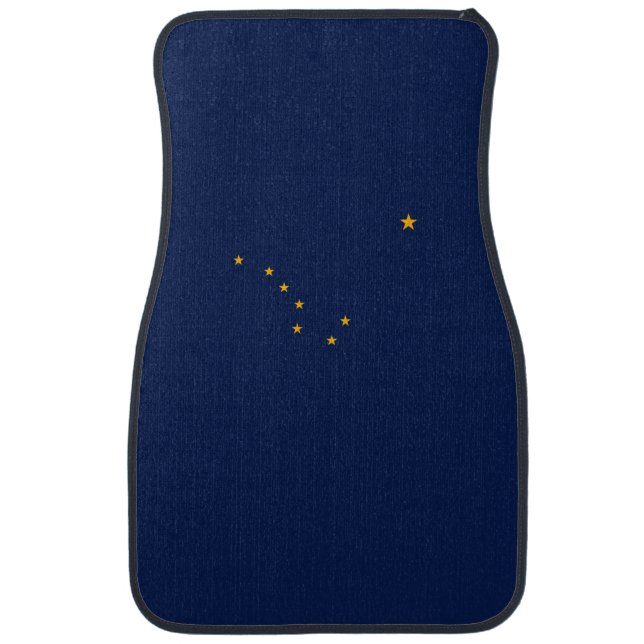 Alaska State Flag Design Car Mat (Front)