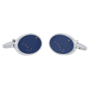Alaska State Flag Design Cufflinks