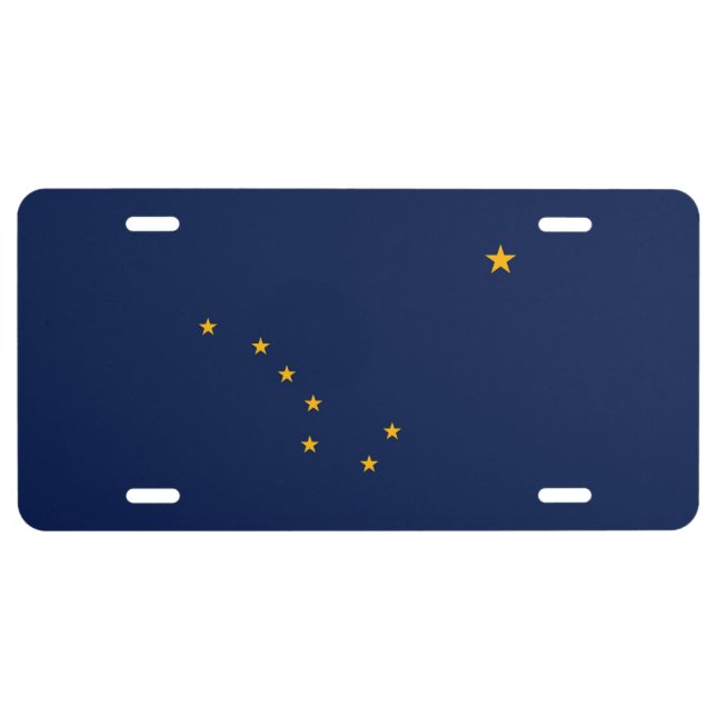 Alaska State Flag Design Decor License Plate (Front)