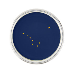 Alaska State Flag Design Decor Pin